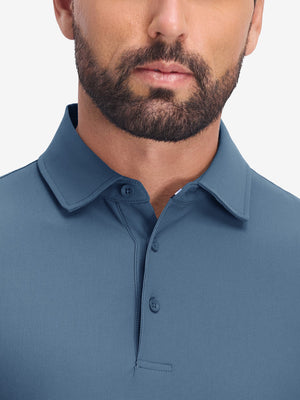Polos de golf con cuello y textura de gofre Dry Fit