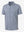 Front 3D view of Performance quick dry print golf polos in white navy clouds, clean athletic design