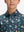 Close-up: nose to chest in easter bunny eggs performance print boys golf polo
