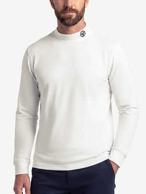Warm Brushed Mock Neck Golf T Shirts