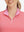 Front view from nose to chest of model wearing pink women's athletic quarter zip tank tops