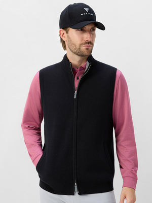 Luxury Wool Blend Full Zip Sweater Vests