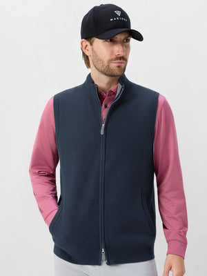 Luxury Wool Blend Full Zip Sweater Vests