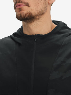 Sudaderas con capucha Q-Zip de manga corta en relieve resistentes al agua