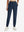 Front lower body shot of model wearing navy women's lightweight athletic sweatpants