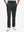 Front lower body shot of model wearing dark charcoal straight fit lightweight dress golf pants