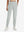 Front lower body shot of model wearing silver gray women's lightweight athletic sweatpants
