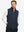 Model wearing Lightweight Water Resistant Puffer Vest in navy, upper body front view