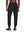Back lower body view of model wearing BLACK Performance Tapered Sports Joggers