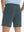 Back lower body view of model wearing the grey blue stretch soft flat front dress golf shorts, highlighting the rear design