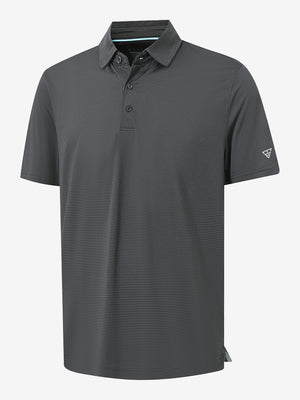 3d render of light and dark grey comfy breathable pin-stripe texture golf polos
