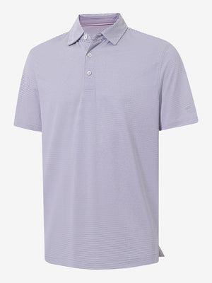 3d render of light purple white comfy breathable pin-stripe texture golf polos