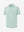 3d view of garment in light green heather of performance heather contrast collar polo shirts.
