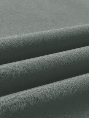Close-up of soft knit fabric texture, showing fine weaving details, men's short sleeve slim fit roma knit t-shirt in grey