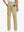 Rear lower leg view of Water Repellent 8 Pockets Pants in KHAKI，showing fabric texture and fit.