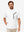 Upper body wearing view on model, lightweight upf50+ short sleeve golf vests jacket in white