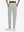 Back lower body shot of model wearing silver gray women's lightweight athletic sweatpants