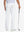 Back view of soft lightweight casual golf pants with 5 pockets, clean fit and structure in white.