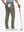 Back lower body shot of model wearing tea brown straight fit lightweight dress golf pants