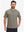  Front upper body view in taupe heather of moisture wicking heather round neck athletic t-shirts.
