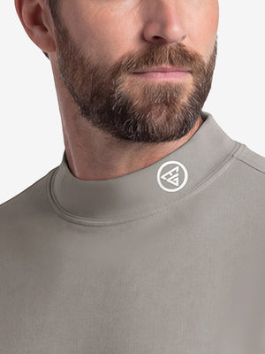Warm Brushed Mock Neck Golf T Shirts