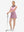 Front full body shot of model wearing lavender pink high waist built-in short a-line golf skirt with 5 pockets