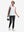 Front full body shot of model wearing black women's lightweight athletic sweatpants
