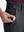 Detail view of front pocket on iron grey flat front hybrid golf shorts