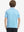Back upper body of Kids stripe golf polos with clean lines and sky blue stripe tone