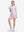 Front full body shot of model exercising in colorful hearts women's sleeveless q-zip print quick dry golf tops
