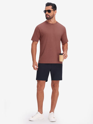 Moisture Wicking Heather Round Neck Athletic T-Shirts