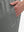 Side view of pocket on iron grey 4 way stretch breathable workout athletic shorts