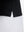 Detail view of hem on black women's athletic quarter zip tank tops