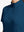 Detail view of neck zipper on blue women's breathable 1/4 zip pullover golf shirts