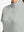 Detail view of neck zipper on light grey women's breathable 1/4 zip pullover golf shirts