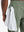 Side detail showing towel loop on OLIVE GREEN Performance Tapered Sports Joggers