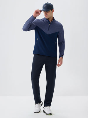 Color Block Moisture Wicking Half Zip Pullover