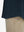 Detail view of hem on navy cool print plain button up shirts
