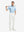 Front full body shot of model exercising in blue antichoke premium ribbed collar print polo shirts