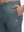Front zipper pocket detail of misty blue superion softness mesh joggers with zipper pockets
