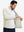 Model showing inner pocket of soft winter fleece jackets in beige, fitting an iPhone inside.