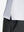 Detail view of hem on white women's athletic quarter zip tank tops