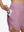 Side view of pocket on lavender pink women's high waist 2 in 1 quick dry shorts with 7 pockets