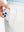 Detail view of double pockets on white stretch cotton blend slim fit golf trousers 5 pockets