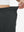 Detail view showing waist stretch on black women's lightweight athletic sweatpants