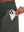 Detail view of side pocket on dark grey women's stretch a-line golf skort with 7 pockets