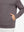Close-up of model with both hands in pockets wearing warm fleece golf hoodies pullover dark red.