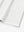 Hem detail of Men’s Long Sleeve Mock Turtleneck Shirt in White, showcasing smooth finish.