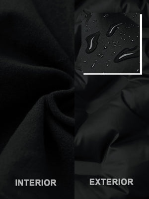Chaqueta de plumas ligera con forro polar para mujer