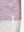 Detail view of hem on pink golf club premium ribbed collar print polo shirts